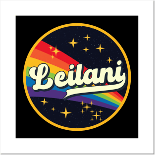 Leilani // Rainbow In Space Vintage Style Posters and Art